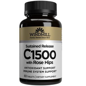 Windmill Vitamin C 1500 mg with Rose Hips - 60 Tablets - 1 of 2