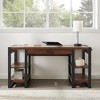 60" Industrial Transitional Tech Desk with USB - Saracina Home - 4 of 4