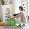 JOYRACER Upholstered Ottoman with Storage Velvet Vanity Stool for Living Room - 4 of 4