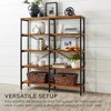 Best Choice Products 55in Storage Bookshelf for Living Room, Walkway w/ Industrial, Elevated Design - 4 of 4