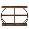 Syemin Console Tables Industrial Console Table, 3-Tier Entryway Table, Rustic Brown Narrow Sofa Accent Table with Storage Brown, 41.34"*11.81"*31.5" - 2 of 4
