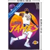 Trends International NBA Los Angeles Lakers - LeBron James 20 Unframed Wall Poster Print White Mounts Bundle 14.725" x 22.375" - 3 of 4