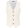Mens 3 Piece Suits Casual One Button Blazer Midweight Coats Vest and Pant Suit - 2 of 4