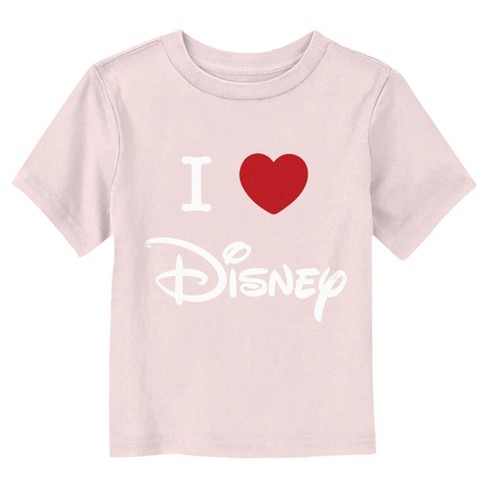 Disney Love Logo  T-Shirt - Light Pink - 5T - image 1 of 3