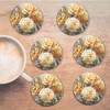 Courtside Market Golden Blush Collection 4″ Circle Ceramic Coasters – 6 Piece Set - 2 of 3