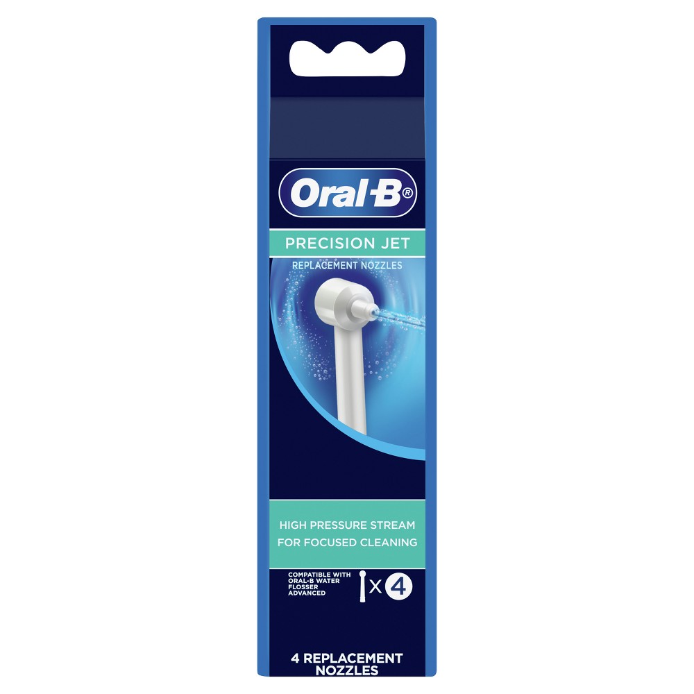 Photos - Electric Toothbrush Oral-B Aqua Floss Replacement Nozzle Precision Jet - 4ct 