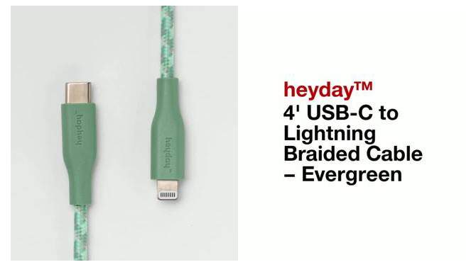 Lightning to USB-C Braided Cable - heyday™, 5 of 10, play video