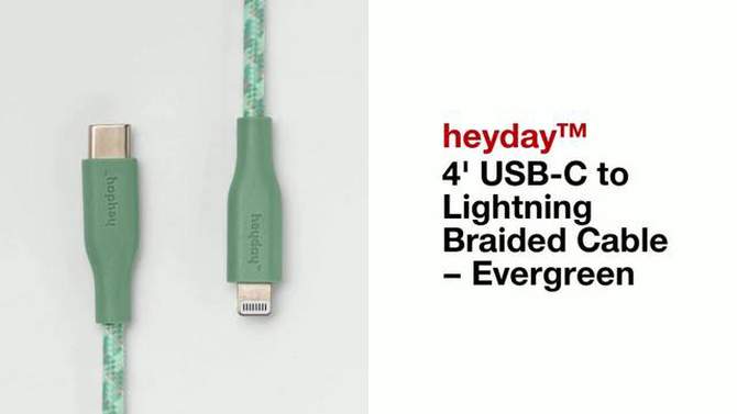 Lightning to USB-C Braided Cable - heyday™, 5 of 10, play video