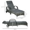 PAGED Outdoor Chaise Lounge Pool Lounge Chairs with Pillow Breathable Sling Mesh for Patio, Beach, Lawn - 4 of 4