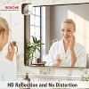 KIOTEE Rectangular Aluminum Alloy Framed and Tempered Glass Wall Bathroom Vanity Mirror in Matte Black - 4 of 4