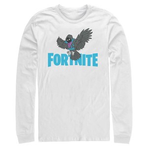 Mens Fortnite Raven Logo Long Sleeve Shirt - 1 of 4