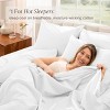 300 Thread Count Organic Cotton Percale Bed Sheet Set by Bare Home - 3 of 4