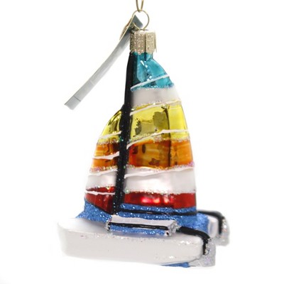 Old World Christmas 4.0" Catamaran Ornament Ocean Sailing  -  Tree Ornaments