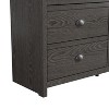 Galano Geodarno 6 Drawer Dresser (Interlock) - Dark Grey Oak - 2 of 4