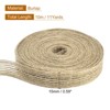 Unique Bargains Burlap Wired Soft Decorative Ribbon Trims for Gift Wrapping - 2 of 4