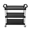 3-Shelf Rolling Utility Cart, Service Cart Push Cart 500 Lbs - 2 of 4