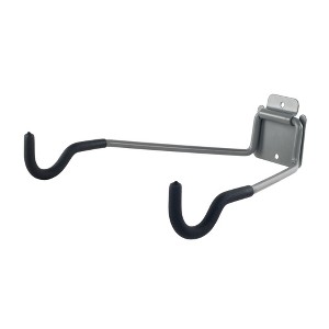 Fleming Supply Flip-Up Wall-Mount Bike Hanger for Mountain, Road, or Fat Tire Bicycles - 1 of 4