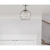 Athens Deco Swirl - 1 Light Semi-Flush Mount In Industrial Style-15 Inches Tall and 10 Inches Wide - 2 of 2