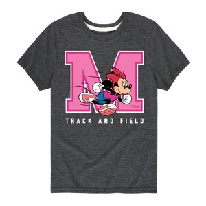 Boys' - Disney - Minnie Track And Field Short Sleeve Graphic T-Shirt - 1 of 4
