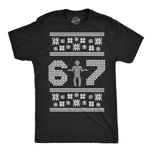 Mens Funny T Shirts 6 7 Ugly Christmas Sweater Sarcastic Viral Meme Graphic Novelty Tee For Men - Crazy Dog Men's T Shirt Gift For Christmas - 1 of 4