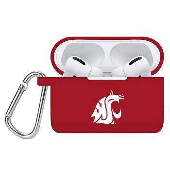 NCAA Washington State Cougars Apple AirPods Pro Compatible Silicone Battery Case Cover - Red