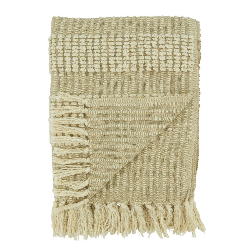 Saro Lifestyle Woven Throw Blanket With Stripe Design, 3 of 5