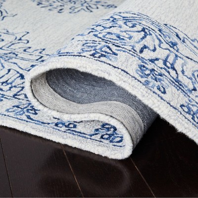 Ivory Elegance Hand-Tufted Wool Rectangular Area Rug, 4' x 6'