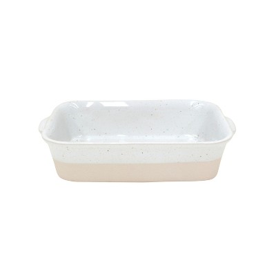 Casafina Fattoria White Stoneware 11 x 7 Inch Rectangular Baker