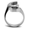 Slickblue Novelty Wrench & Nut Ring for Men – Silver Polished Stainless Steel, Mechanical-Inspired, Sizes 8–13 - 3 of 4