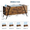 Nasitip Farmhouse TV Stand, Entertainment Center with 2 Drawers,Adjustable Shelf & Cord Holes,Industrial TV Stands for Living Room - 2 of 4