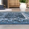 Vintage Rug Living Room Rug Floral Print Bedroom Rug Soft Non-Slip Low Pile Area Rug - 4 of 4