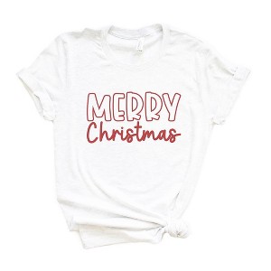 Simply Sage Market Women's Merry Christmas Bold Short Sleeve Graphic Tee - 1 of 4