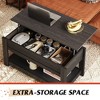 Coffee Table, 39" Lift Top Coffee Table with Hidden Compartment and Storage Shelf - 4 of 4