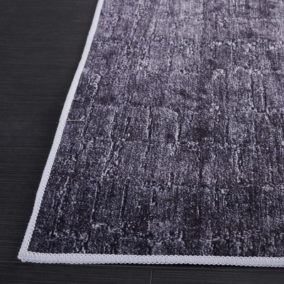 3' x 5' Blue and Beige Abstract Synthetic Area Rug