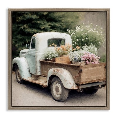 Stupell Industries Country Florals in Truck, 18" x 18"