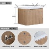 NicBex Floating Bathroom Vanity with Sink,Bathroom Sink Vanity with Soft Close Doors,Modern Bathroom Sink Cabinet for Bathroom,Oak/Walnut - 3 of 4