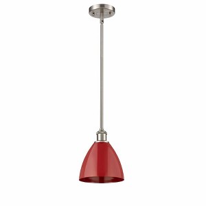 Plymouth Dome - 1 Light Stem Hung Pendant In Industrial Style-9.25 Inches Tall and 7.5 Inches Wide - 1 of 1
