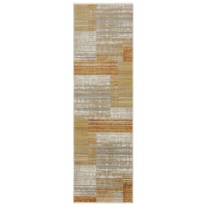 Oriental Weavers Bauer 090R2 Rust/ Gold Indoor Area Rug - 2'3" x 7'6" - 1 of 4