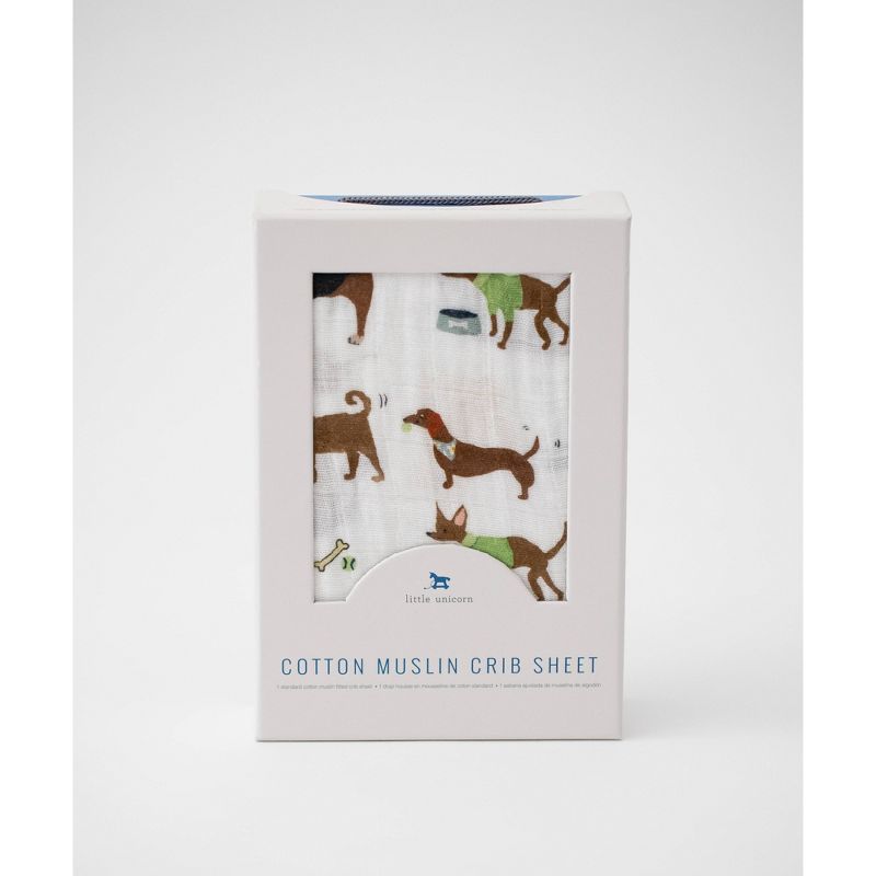 Little Unicorn Cotton Muslin Crib Sheet, 3 of 15