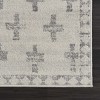 Hauteloom Tigris Swiss Cross Ivory&Gray Area Rug - 4 of 4