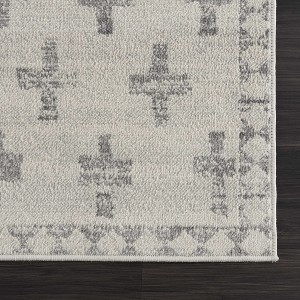 Hauteloom Tigris Swiss Cross Ivory&Gray Area Rug - 1 of 4