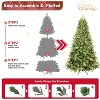 NicBex 9ft Prelit Artificial Christmas Tree with 3509 Branch Tips, 800 Warm White LEDs and Metal Stand for Decoration, Green - 4 of 4