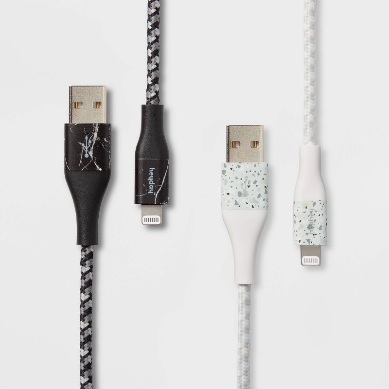 6' Lightning to USB-A 2pk Braided Cable - heyday™, 1 of 7