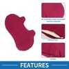 Unique Bargains Car Seat Lumbar Cushion Memory Foam Support Ergonomic Design Suede - 2 of 4