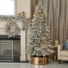 Seasonal LLC Palmetto Pine 9ft Flocked Tree Dual LED Lights - 3 of 4