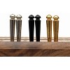 WE Games Premium Easy Grip Cribbage Pegs with a Tapered Design & Velvet Pouch - Set of 9 (3 Brass, 3 Chrome, 3 Black) - 2 of 4