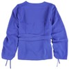 bar III Womens Ruched Wrap Knit Blouse - 2 of 2