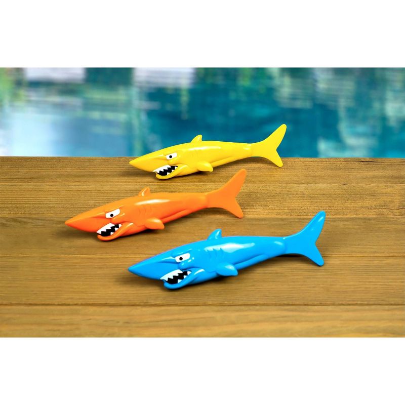 Poolmaster Shark Diving Toy Swimming Pool Game for Underwater Play - 3pk, 3 of 15