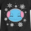 Girls' - Pokémon - Squirtle And Snowflakes Fitted Short Sleeve Graphic T-Shirt - 2 of 4
