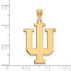 Black Bow Jewelry 10k Yellow Gold Indiana Hoosiers NCAA Extra Large Pendant - 3 of 4